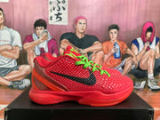 Nike Reverse Green Hornet Basketball Sneakers Red Green