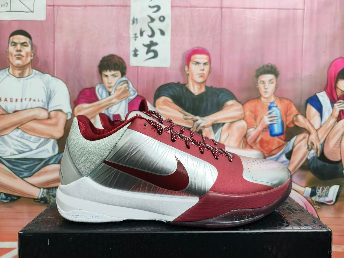 Nike Basketball Sneakers Burgundy Silver