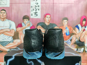 Nike Black and Blue Basketball Sneakers