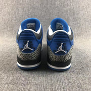 Jordan Air Jordan 3 Blue Sneakers with Elephant Print
