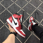Air Jordan 1 High-Top Sneakers Black Red White