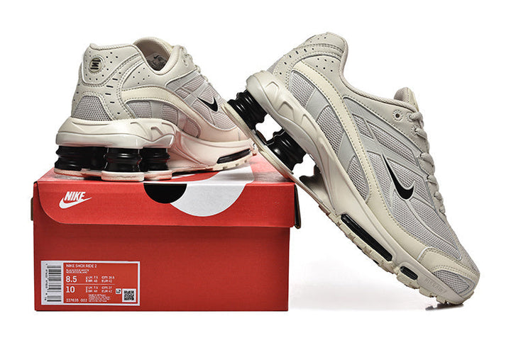 Nike Shox Ride 2 Sneakers in Cream and Grey