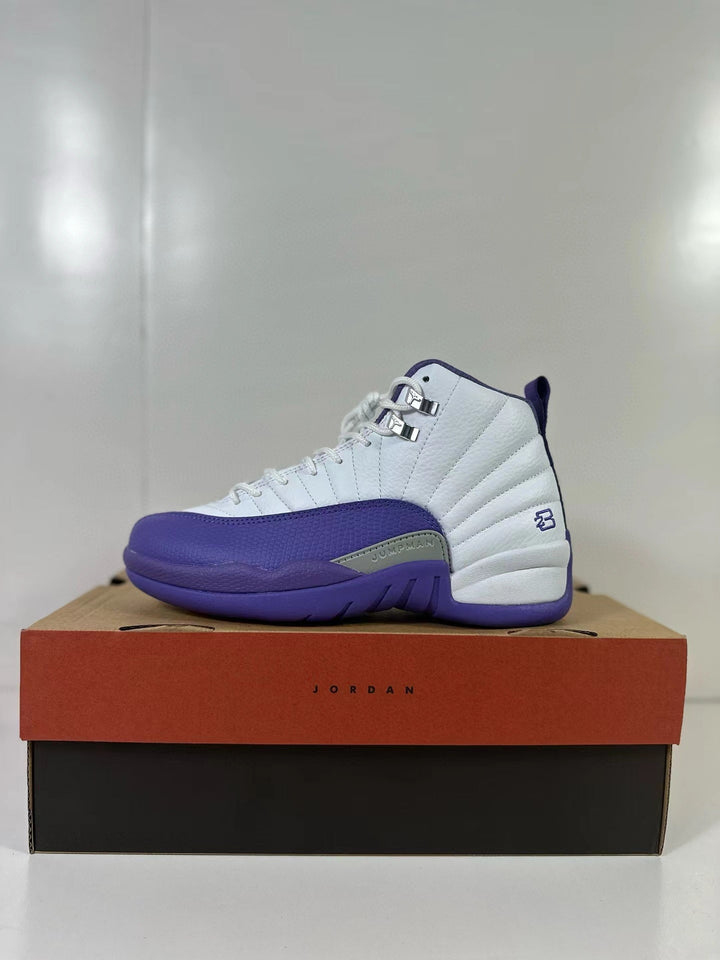 Air Jordan 12 Retro White Purple Sneakers CT8013-150