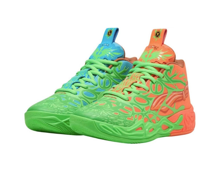 Colorful High-Top Basketball Sneakers