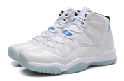 Jordan Air Jordan 11 Retro High-Top Sneakers White and Blue