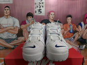 Nike Air More Uptempo White Deep Blue Sneakers