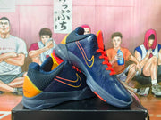 Nike Kobe 5 Basketball Shoes, Navy Blue and Orange