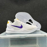 Nike Basketball Sneakers White Purple Yellow