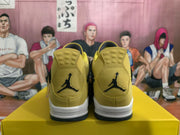 Jordan 4 Yellow Black Basketball Sneakers