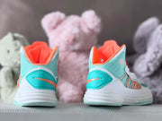 Nike Hyperdunk Kids High-Top Basketball Shoes, Mint and Coral