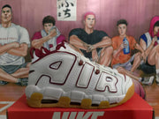 Nike Air More Uptempo Sneakers White Burgundy