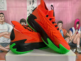 Orange and Green Basketball Sneakers