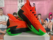Orange and Green Basketball Sneakers