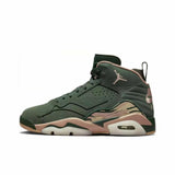 Jordan 6 High-Top Sneakers Beige Green