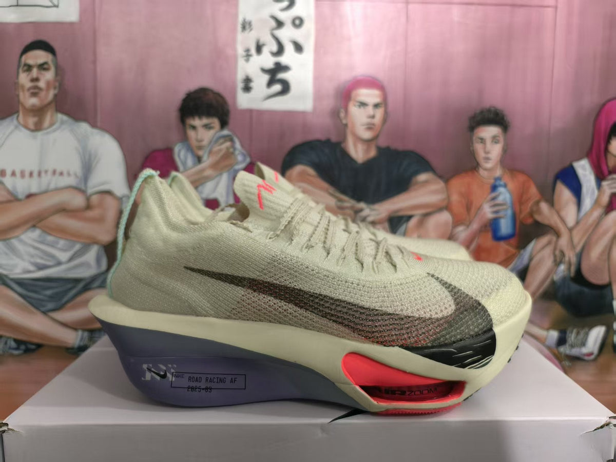 Nike ZoomX Road Racing Sneakers Beige Black