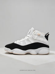 Jordan White Black Pink High-Top Sneakers