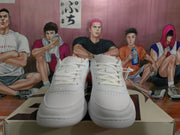 Nike Low-Top Sneakers White Red and Blue
