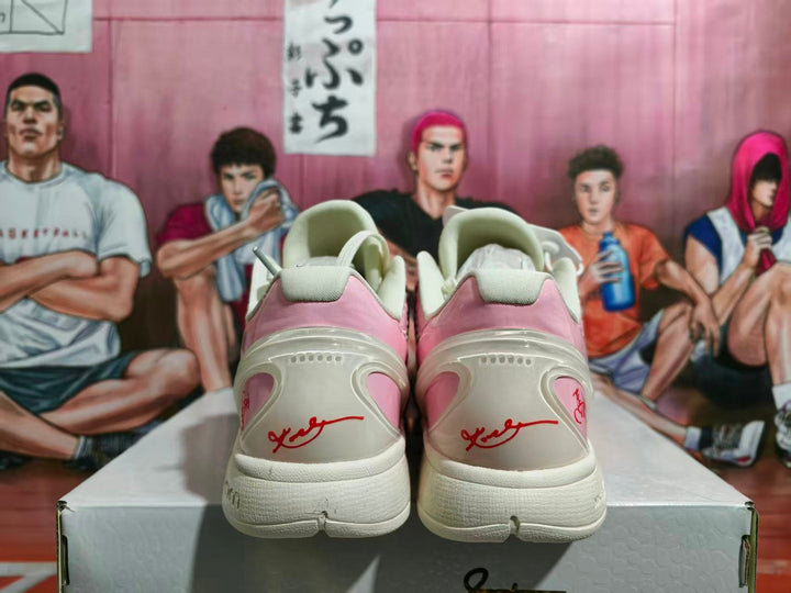 Nike Zoom Pink Painted Basketball Sneakers