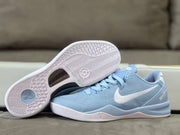 Nike Kobe 8 Basketball Shoes in Light Blue and White