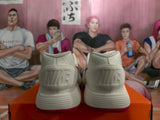Nike White and Red Swoosh Sneakers