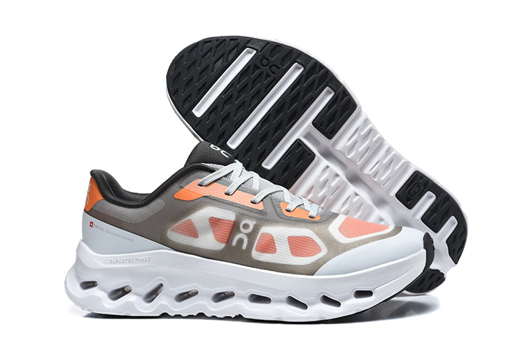 On Cloudswift Remix Running Shoes in Gray and Orange