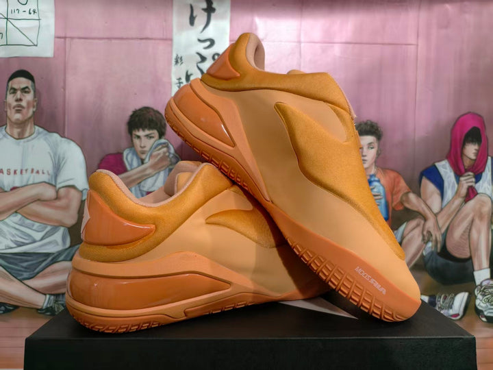 Tangerine Orange Slip-On Sneakers
