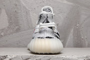 Yeezy 350 V2 Black White Pattern Sneakers