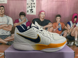 Nike White Orange Basketball Sneakers