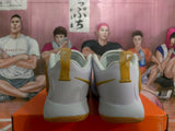 Nike Zoom Basketball Sneakers White and Yellow