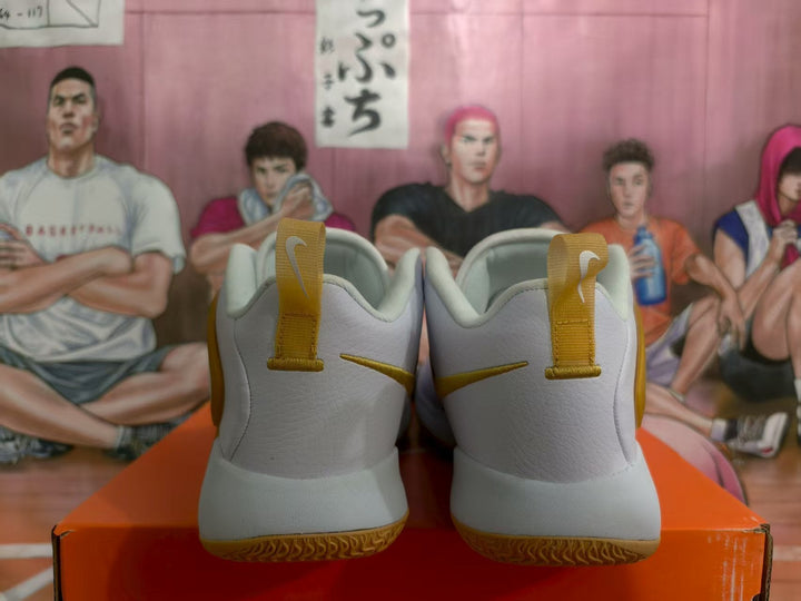 Nike Zoom Basketball Sneakers White and Yellow