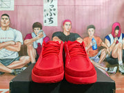 Nike Red and White Basketball Sneakers