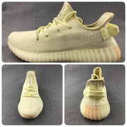 Yeezy 350 V2 Knit Sneakers in Pale Cream