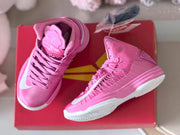 Nike LeBron 10 Pink Kids High-Top Basketball Shoes