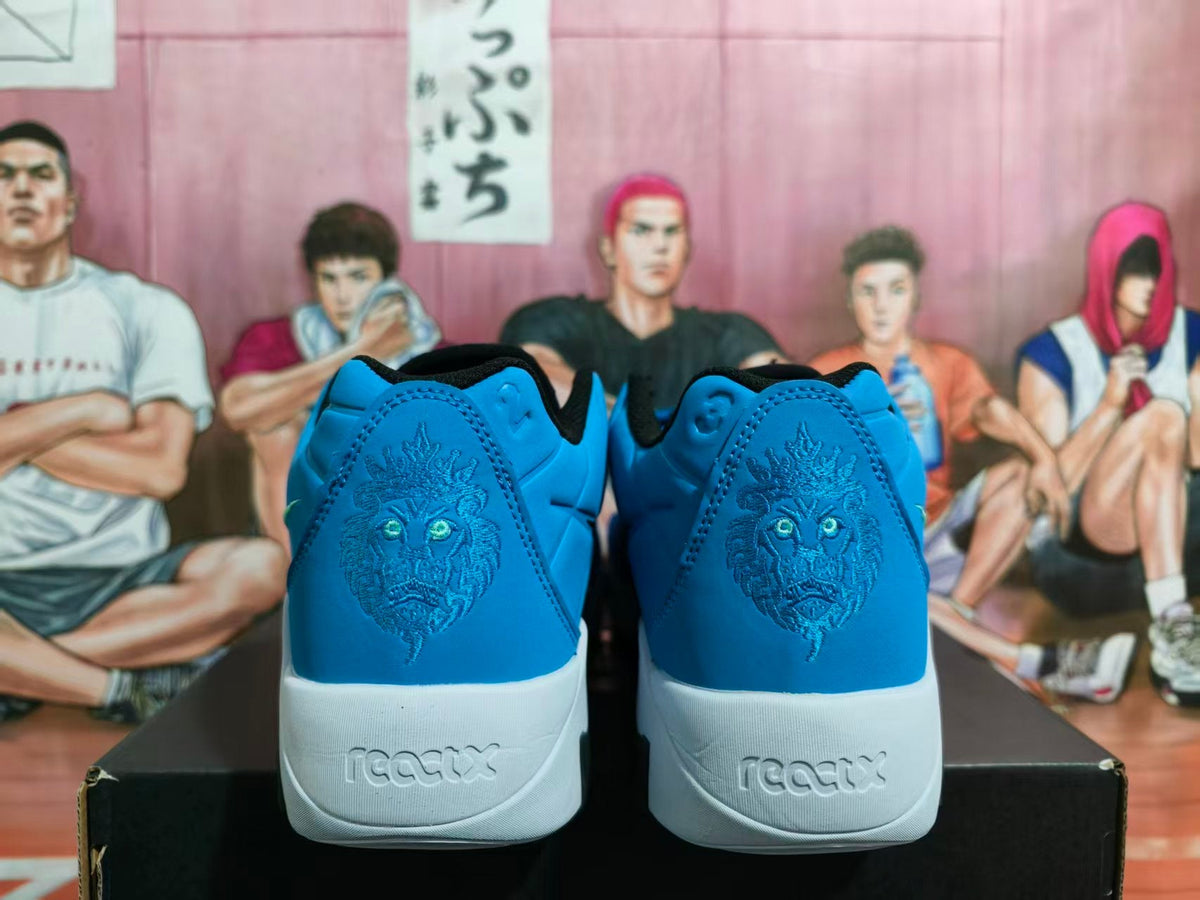 Nike Blue Basketball Sneakers with Black Swoosh