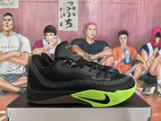 Nike Black and Green Basketball Sneakers