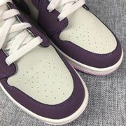 Jordan Air Jordan 1 Mid Kids' Sneakers White and Purple