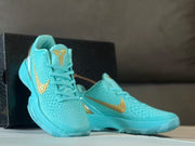 Nike Kobe 6 Sneakers Statue of Liberty Turquoise Gold
