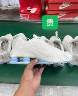 Nike Shox R4 White Sneakers