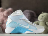 Nike HD2008 Kids High-Top Sneakers in White and Blue
