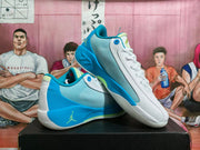 Jordan Air Zoom Basketball Sneakers Gray Blue