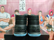 Under Armour Black and Blue High-Top Basketball Shoes