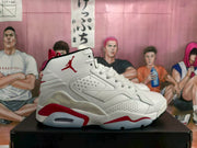 Jordan High-Top Sneakers White Black Red