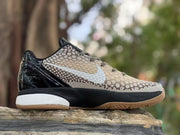 Nike Kobe 6 Basketball Sneakers Black Beige Gum