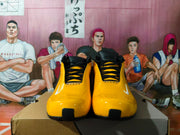 Nike Air Flightposite Yellow and Black Basketball Shoes