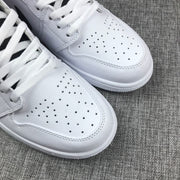 Jordan 1 Mid White Red Black Sneakers 554724-116