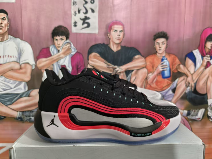 Jordan Basketball Sneakers Black White Red