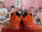 Nike Orange Leopard Print Basketball Sneakers