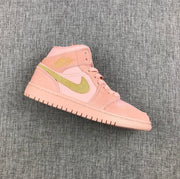 Jordan Air Jordan 1 Mid SE Pink Olive Sneakers 852542-600