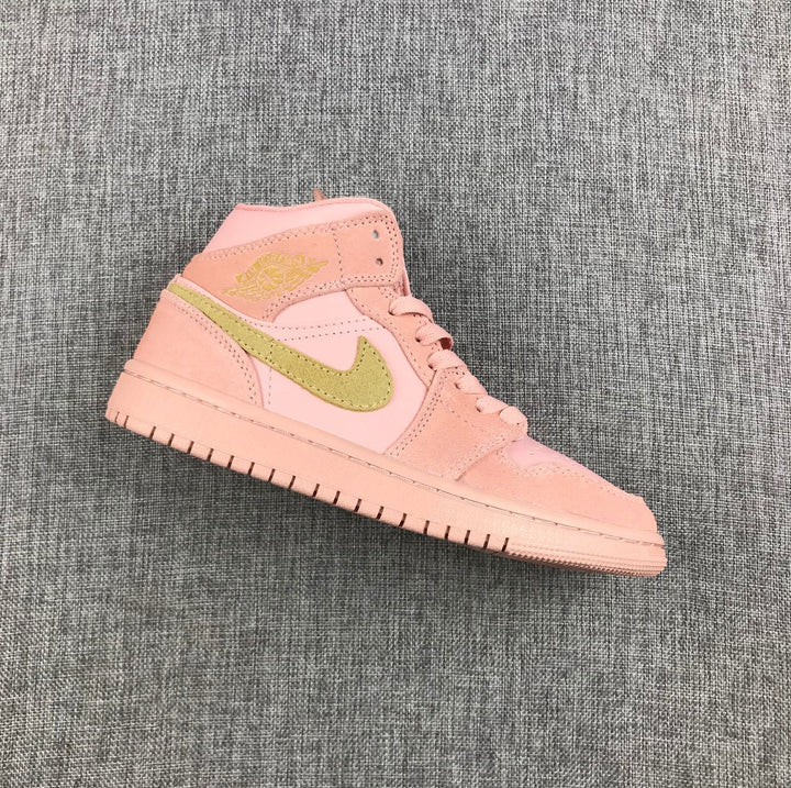 Jordan Air Jordan 1 Mid SE Pink Olive Sneakers 852542-600