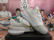 Nike LeBron Basketball Sneakers White Gold